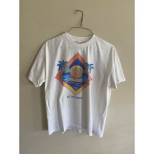 Hard Rock Vintage T-shirt St. Thomas Palm Tree Design.